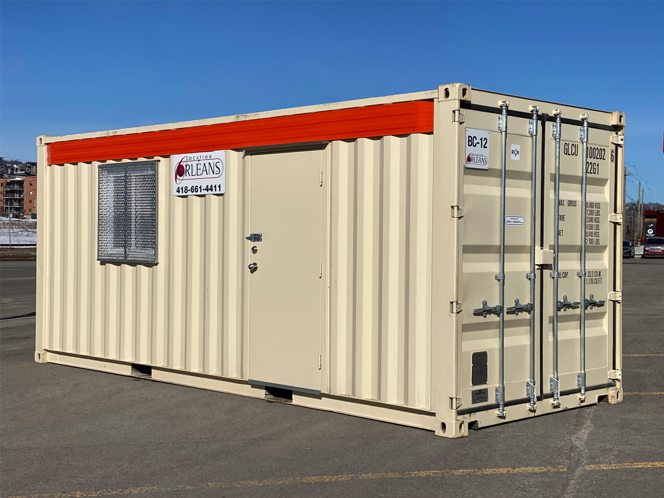 CONTENEUR BUREAU 8 X 8 X 20